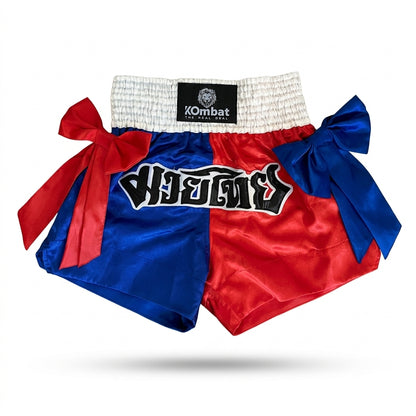 KOMBAT Muay Thai Shorts – Red Blue