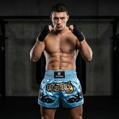 KOMBAT Muay Thai Shorts – Sky Blue