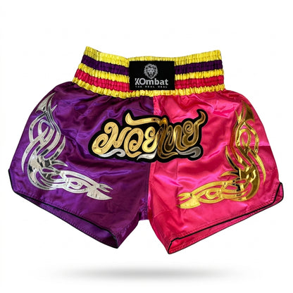 KOMBAT Muay Thai Shorts – Purple Pink